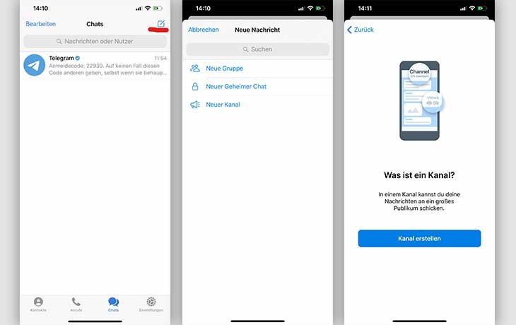 Rechercher ou créer des groupes Telegram